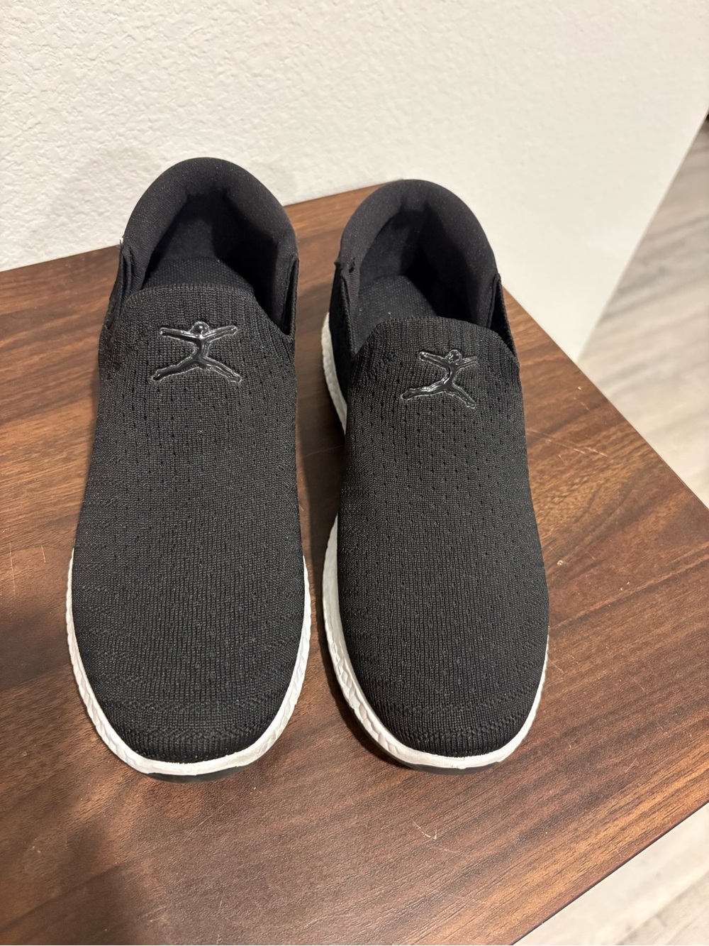 Danskin Black Knit Slip-On Loafers